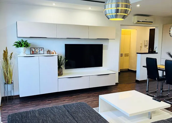 Moderny 2-spalnovy Twins White S Balkonom Lejlighed *